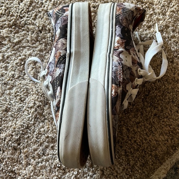 VANS Cat Animal Kittens Kitty ASPCS Rescue Canvas Lace Up Feline 7.5 Sneakers - Picture 2 of 9